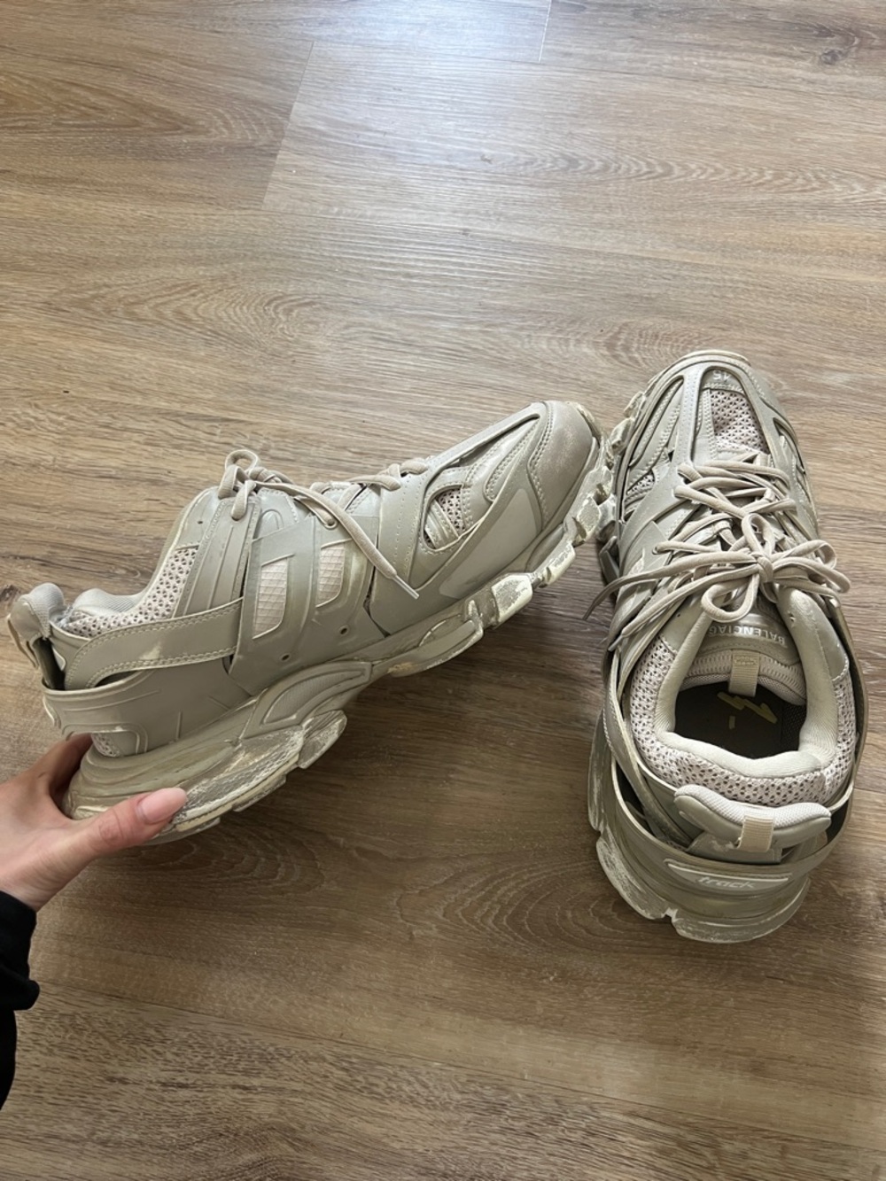MENS Balenciaga Beige/Tan Track Sneakers NO BOX